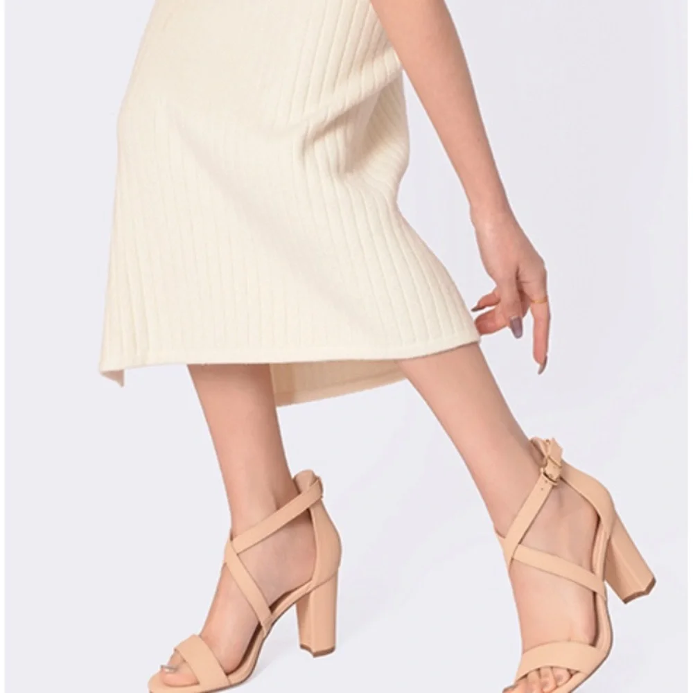 IDIFU Ankle strap chunky heel color nude - Picture 8 of 8
